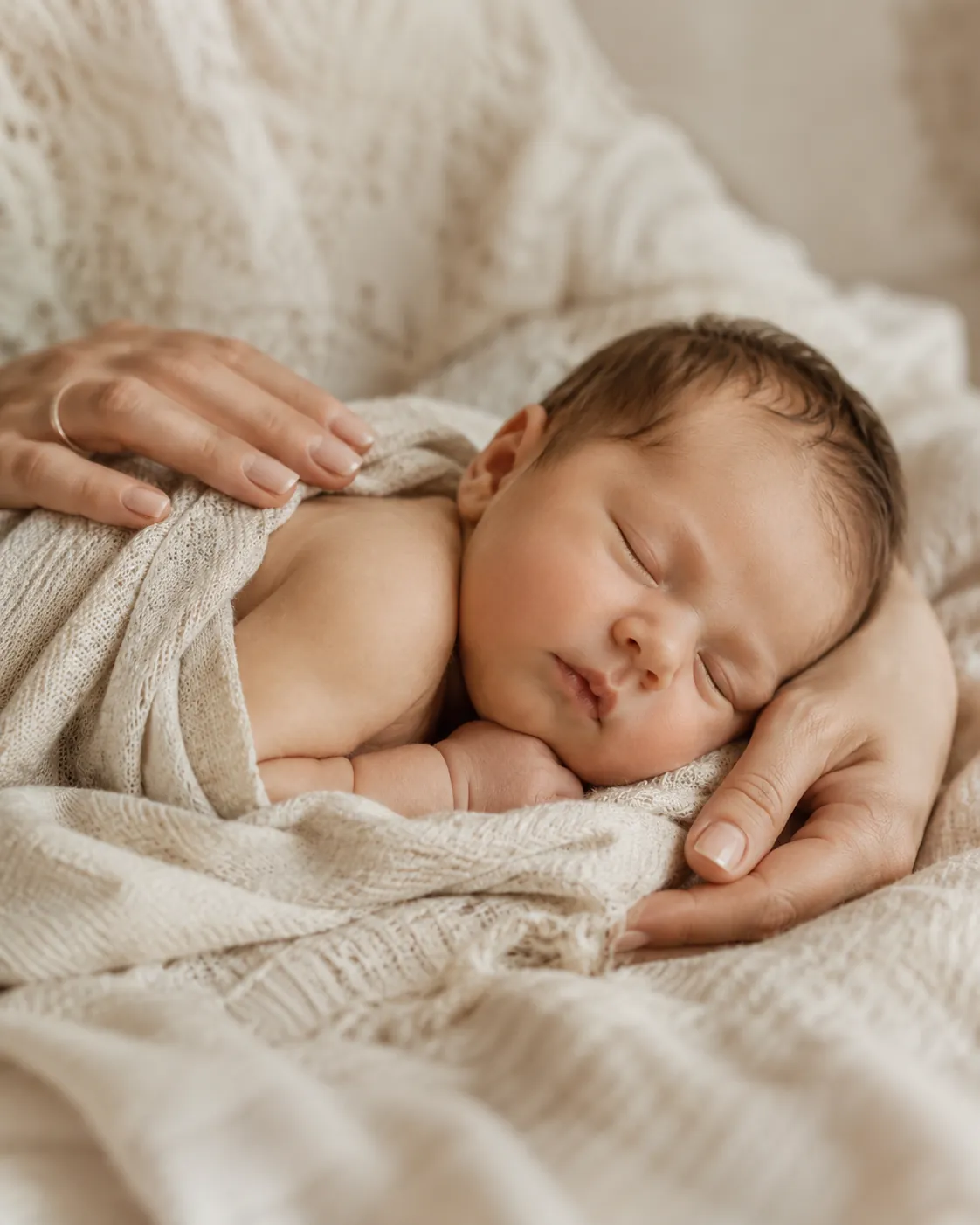 Photographer Leeds: newborn photography with soft natural baby portraits by Noura Studio
